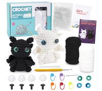 puiaxod Kit Crochet Principiantes, 2 Piezas de Animales Crochet Kit Principiantes, Amigurumi Kit con Instrucciones en Video Paso a Paso para Adultos y Niños, Adecuado para Regalos