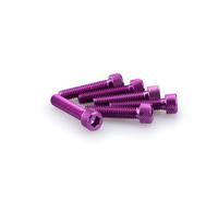 Puig 0500L Tornilleria rápida en Aluminio con Sistema de fijación Segura para Montaje y desmontaje ágil del carenado, Lila