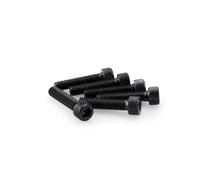Puig 0500N Tornilleria rápida en Aluminio con Sistema de fijación Segura para Montaje y desmontaje ágil del carenado, Negro
