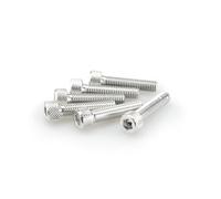 Puig 0500P Tornilleria rápida en Aluminio con Sistema de fijación Segura para Montaje y desmontaje ágil del carenado, Plata