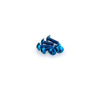 Puig 0543A Tornilleria rápida en aluminio con sistema de fijación segura para montaje y desmontaje ágil del carenado, Azul