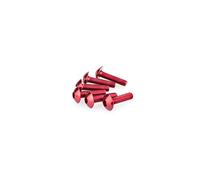 Puig 0550R Blister 6 Tornillos, Abombado, M5, 20 mm, Color Rojo