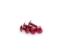 Puig 0657R Blister 6 Tornillos, Abombado, m6, 20 mm, Color Rojo