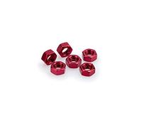 Puig 0863R Tornilleria rápida en aluminio con sistema de fijación segura para montaje y desmontaje ágil del carenado, Rojo