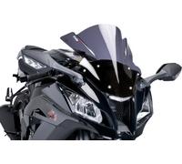 Puig 1646W Cúpula Racing y aerodinámica en acrílico de 3 mm con Doble Altura Que Mejora protección del Casco y Estabilidad a Alta Velocidad, Transparente