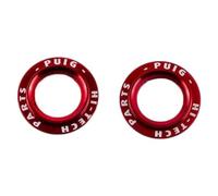 Motoplastic Juego de aros anodizados 20025R para protector de horquilla/basculante PHB19 Rojo