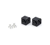 Puig 20250N Estriberas aluminio mecanizado, Negro