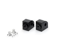 Puig 20305N Estriberas aluminio mecanizado, Negro