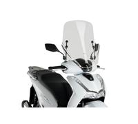 Motoplastic Puig 20365W T.X. en PMMA alta resistencia, diseño aerodinámico para scooter, Transparente