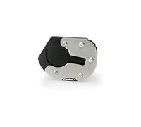 Puig 20553N Extensión Pata de Cabra con base ampliada en acero inoxidable y aluminio mecanizado para mayor estabilidad en superficies irregulares, Negro
