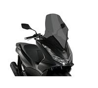 Puig 20637F Pantalla V-Tech Line Touring en acrílico de 4 mm con diseño aerodinámico anguloso para máxima protección y reducción de turbulencias, Ahumado Oscuro