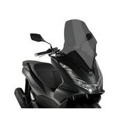 Puig 20637W Pantalla V-Tech Line Touring PMMA Touring 4 mm, Transparente | Con ABE, para Honda PCX 125 año de fabricación 2021 a 2024