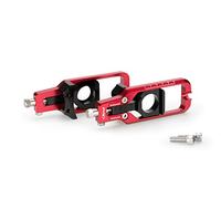 Puig 20694R Tensor de Cadena mecanizado en aluminio anodizado con sistema de regulación precisa y marcaje superior para ajuste fácil y seguro, Rojo