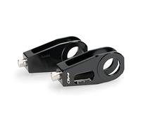 Puig 20697N Tensor de Cadena mecanizado en aluminio anodizado con sistema de regulación precisa y marcaje superior para ajuste fácil y seguro, Negro