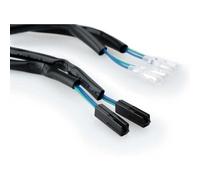 Puig 20730N Kit de cableado Plug&Play para intermitentes con conectores OEM y longitud de 180 mm para una instalación rápida, limpia y sin modificar la instalación original, Negro