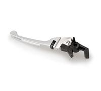 Puig 20751P Manetas Scooter en aluminio mecanizado con ajuste regulable para mejorar control, confort y estética, Plata