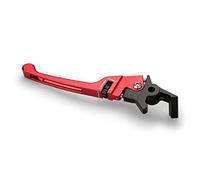 Puig 20751R Manetas Scooter en aluminio mecanizado con ajuste regulable para mejorar control, confort y estética, Rojo