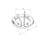 Puig 20762N Extensión Pata de Cabra con Base ampliada en Acero Inoxidable y Aluminio mecanizado para Mayor Estabilidad en Superficies Irregulares, Negro