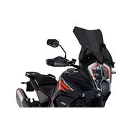 Puig 20816F Cúpula Touring Plus Extra Alta y aerodinámica en acrílico de Alto Impacto con Perfil Redondeado Que maximiza protección y Confort en Ruta, Ahumado Oscuro