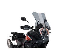 Puig 20816H Cúpula Touring Plus Extra Alta y aerodinámica en acrílico de Alto Impacto con Perfil Redondeado Que maximiza protección y Confort en Ruta, Ahumado