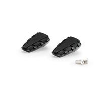 Puig 20853N Estriberas adaptadores de piloto mecanizados en Aluminio con Acabado anodizado y regulación milimétrica para Montaje preciso, Negro