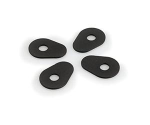 Puig 20867N Juego Soportes Fijador del Intermitente al Carenado LED, Negro
