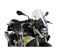 Puig 20889W New Generation Touring Touring y aerodinámica en acrílico de 3 mm con Toma de Aire Central Que Mejora protección y Reduce turbulencias, Transparente
