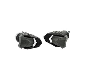 Puig 21004N Protectores de Motor R19 on topes de Nylon y diseño Compacto para protección Integral del chasis y Motor, Negro