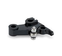 Puig 21005N Manetas adaptador mecanizado en aluminio Ergal 7075 anodizado para sistema de maneta con ajuste preciso y alta resistencia mecánica, Negro