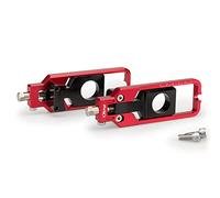 Puig 21006R Tensor de Cadena mecanizado en aluminio anodizado con sistema de regulación precisa y marcaje superior para ajuste fácil y seguro, Rojo