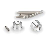 Puig 21030P Contrapesos Manillar Modelo Speed para Suzuki / Yamaha Plata