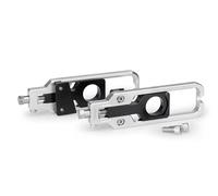Puig 21038P Tensor de Cadena mecanizado en aluminio anodizado con sistema de regulación precisa y marcaje superior para ajuste fácil y seguro, Plata