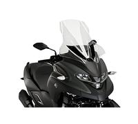 Puig 21120W Pantalla V-Tech Line Touring en acrílico de 4 mm con diseño aerodinámico anguloso para máxima protección y reducción de turbulencias, Transparente