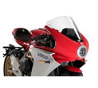 Puig 21175W Cupula R-Racer deportiva aerodinámica de alto rendimiento fabricada en PMMA de 3 mm con diseño racing optimizado para mejorar protección y estabilidad, Transparente