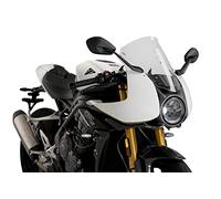 Puig 21262W Cupula R-Racer Deportiva aerodinámica de Alto Rendimiento Fabricada en PMMA de 3 mm con diseño Racing optimizado para Mejorar protección y Estabilidad, Transparente