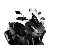 Puig 21265W Cúpula Touring con visera alta y aerodinámica en acrílico de alto impacto con visera regulable que mejora protección y confort en conducción, Transparente