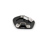 Puig 21280N Extensión Pata de Cabra con base ampliada en acero inoxidable y aluminio mecanizado para mayor estabilidad en superficies irregulares, Negro