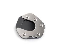 Puig 21289N Extensión Pata de Cabra con base ampliada en acero inoxidable y aluminio mecanizado para mayor estabilidad en superficies irregulares, Negro