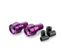 Puig 21292L Contrapesos Manillar Speed, contrapesos cortos de 20 mm mecanizados en aluminio anodizado, diseño minimalista Racing y acabado premium para manillar, Lila