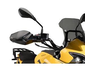 Puig 21335J Paramanos para Moto Resistente a Impactos y Viento Fabricado en ABS con diseño Integrado y protección Frente a Clima, Negro Mate