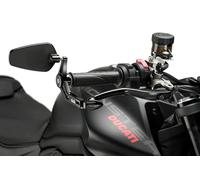 Puig 21440N Protector Maneta Freno con Retrovisor Pro Negro