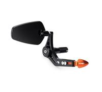 Puig 21440T Protectores de maneta en aluminio mecanizado con ajuste regulable para máxima seguridad y control en conducción, Naranja