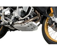 Puig 21464P Protector de Cárter en aluminio de alta resistencia para protección del motor y componentes inferiores en conducción off-road, Plata