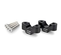 Puig 21486N Torretas elevadoras de manillar mecanizadas en aluminio anodizado con diseño Hi-Tech para mejorar ergonomía y control de conducción, Negro