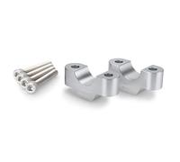 Puig 21486P Torretas elevadoras de manillar mecanizadas en aluminio anodizado con diseño Hi-Tech para mejorar ergonomía y control de conducción, Plata