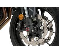 Puig 21496N Protector de Horquilla PHB19 protector mecanizado en nylon de alta resistencia para suspensión con diseño racing y protección contra impactos, Negro
