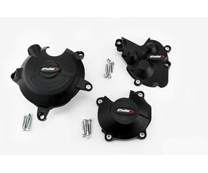 Puig 21513N Tapas Protectoras del Motor Track protección resistente, Negro