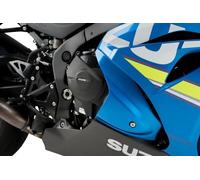 Puig 21517N Tapas Protectoras del Motor Track protección en polímero termoplástico de alta resistencia para uso deportivo y competición, Negro
