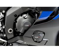 Puig 21521N Tapas Protectoras del Motor Track protección en polímero termoplástico de Alta Resistencia para Uso Deportivo y competición, Negro