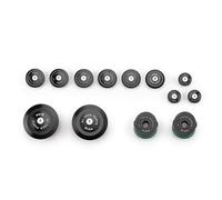 Puig 21536N Tapón de chasis en aluminio protector resistente, Negro